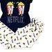 Pijama Femei, Pantaloni Lungi, Tricou, Netflix,